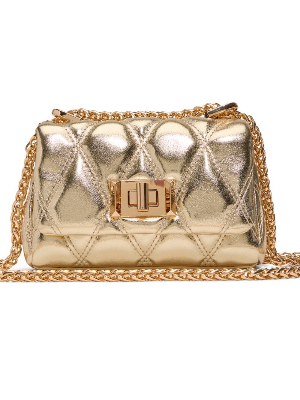 New Aldo mini gold crossbody